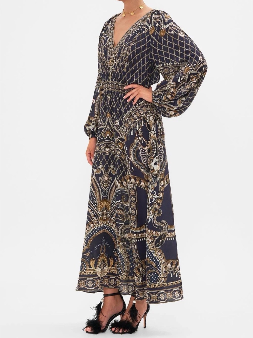CAMILLA Dance With The Duke Maxi Dress Size S. Original retail: $1,280 - Picture 3 of 4
